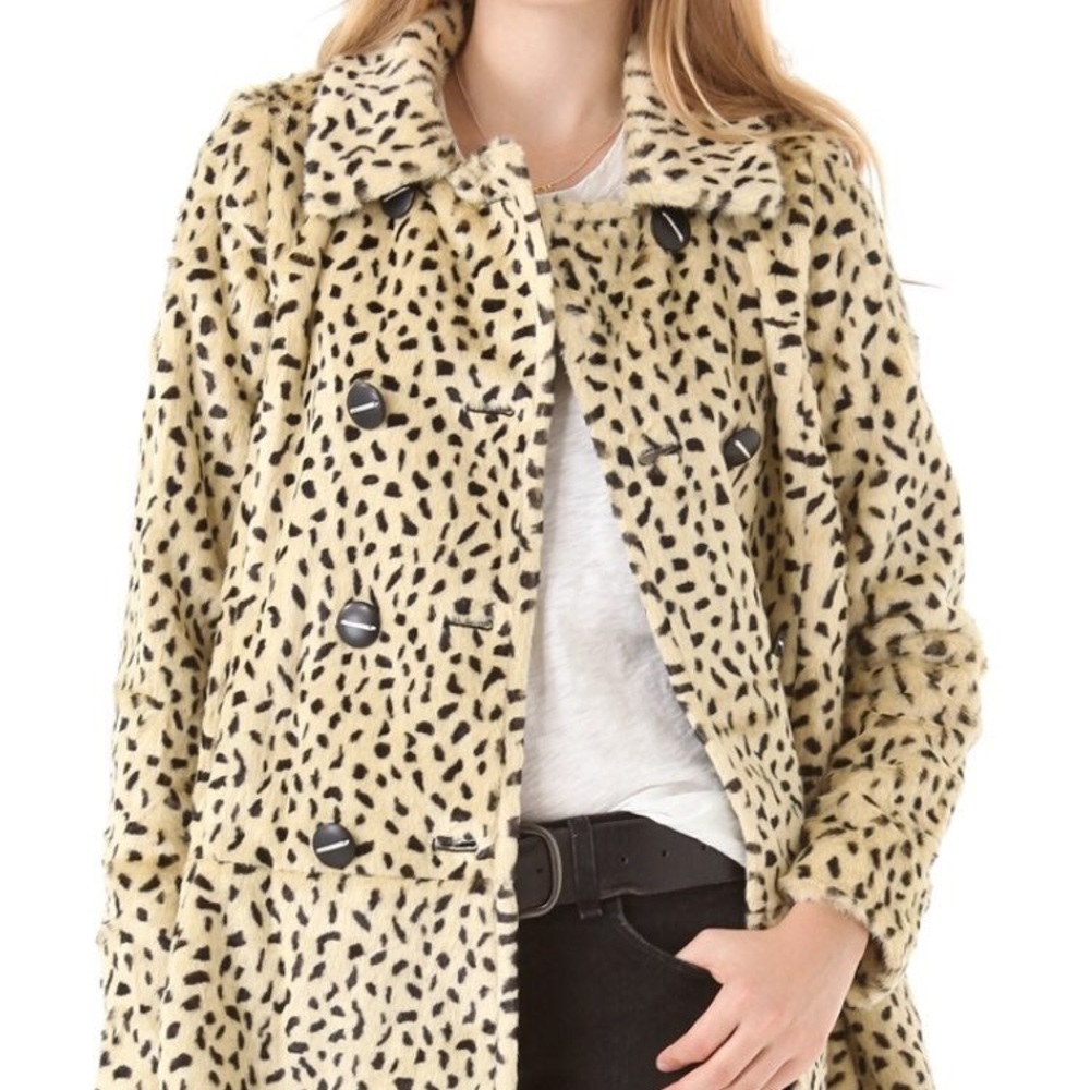 Free People Cheetah Coat
